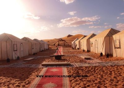 desert camp in Merzouga